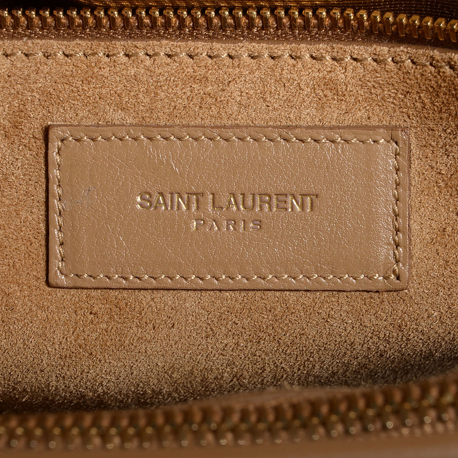 Saint Laurent Grained Calfskin Small Sac De Jour Dark Beige 6 of 9