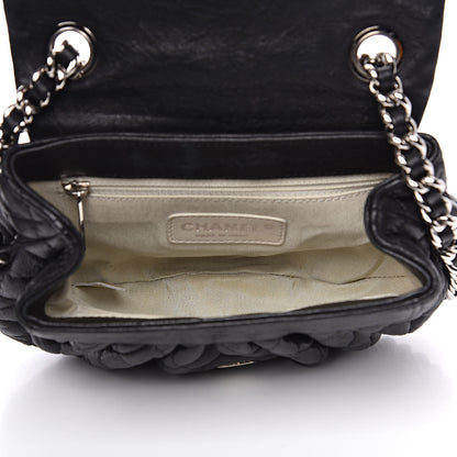 Chanel Washed Lambskin Quilted Mini Chain Around Flap Black 5 of 12