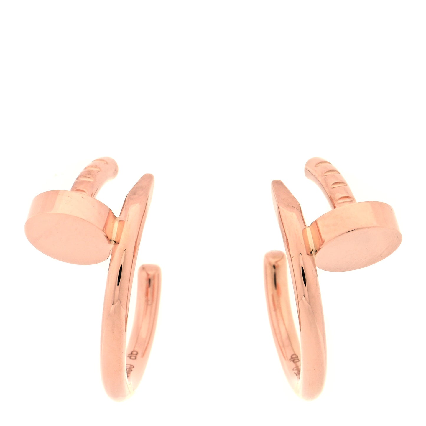 18K Pink Gold Juste Un Clou Hoop Earrings
