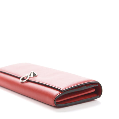 Fendi Vitello Liberty Century Lucido By The Way Continental Wallet Rosso 7 of 14