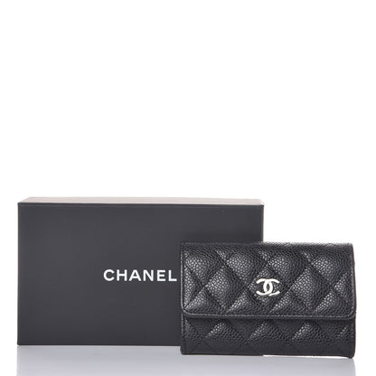 Chanel Caviar Quilted Flap Card Holder Black 10 of 10