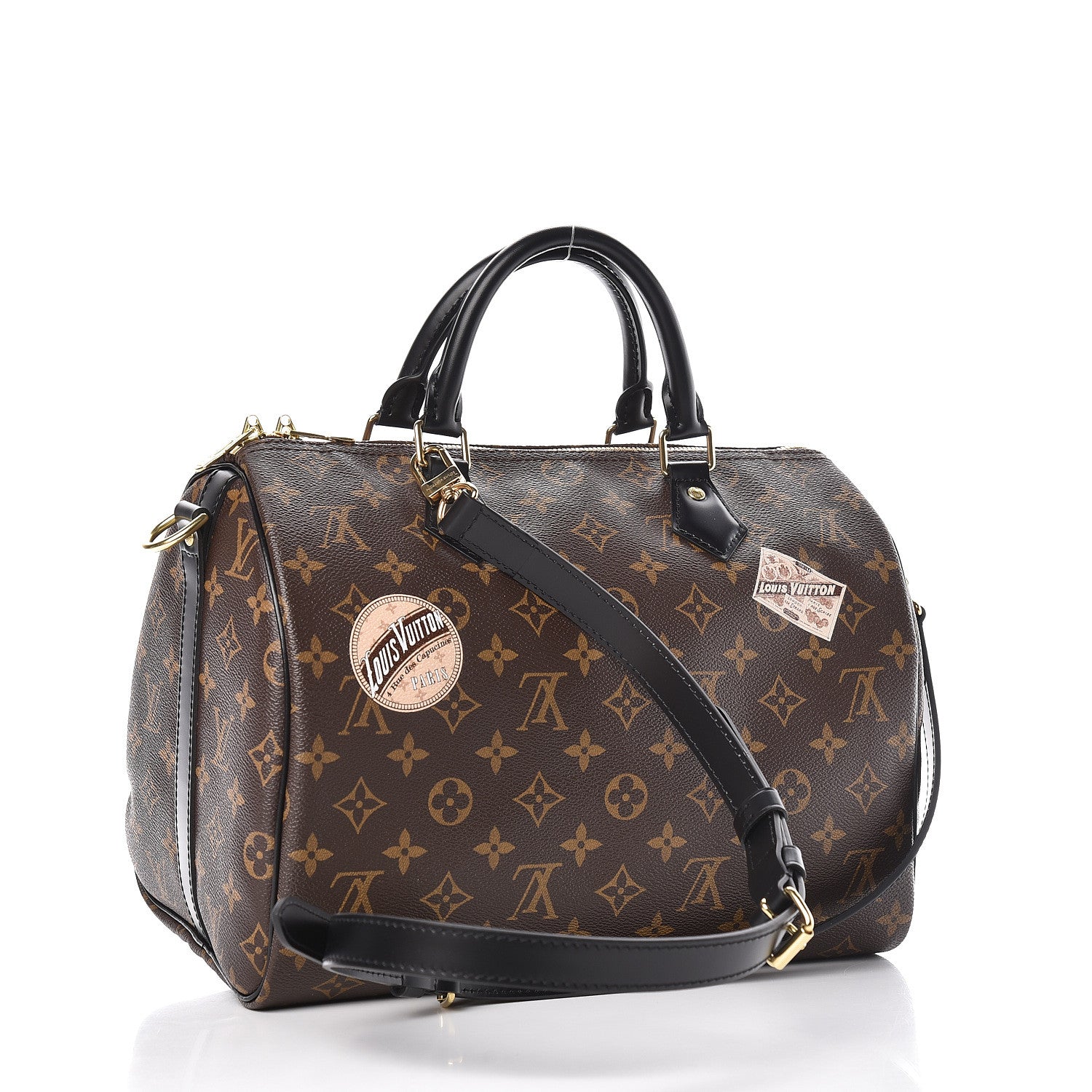 Louis Vuitton Monogram My World Tour Speedy Bandouliere 30 Black 3 of 17