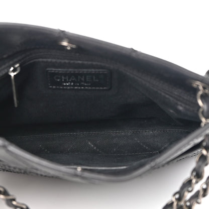 Chanel Calfskin Wild Stitch Small Shopping Tote Black 5 of 9