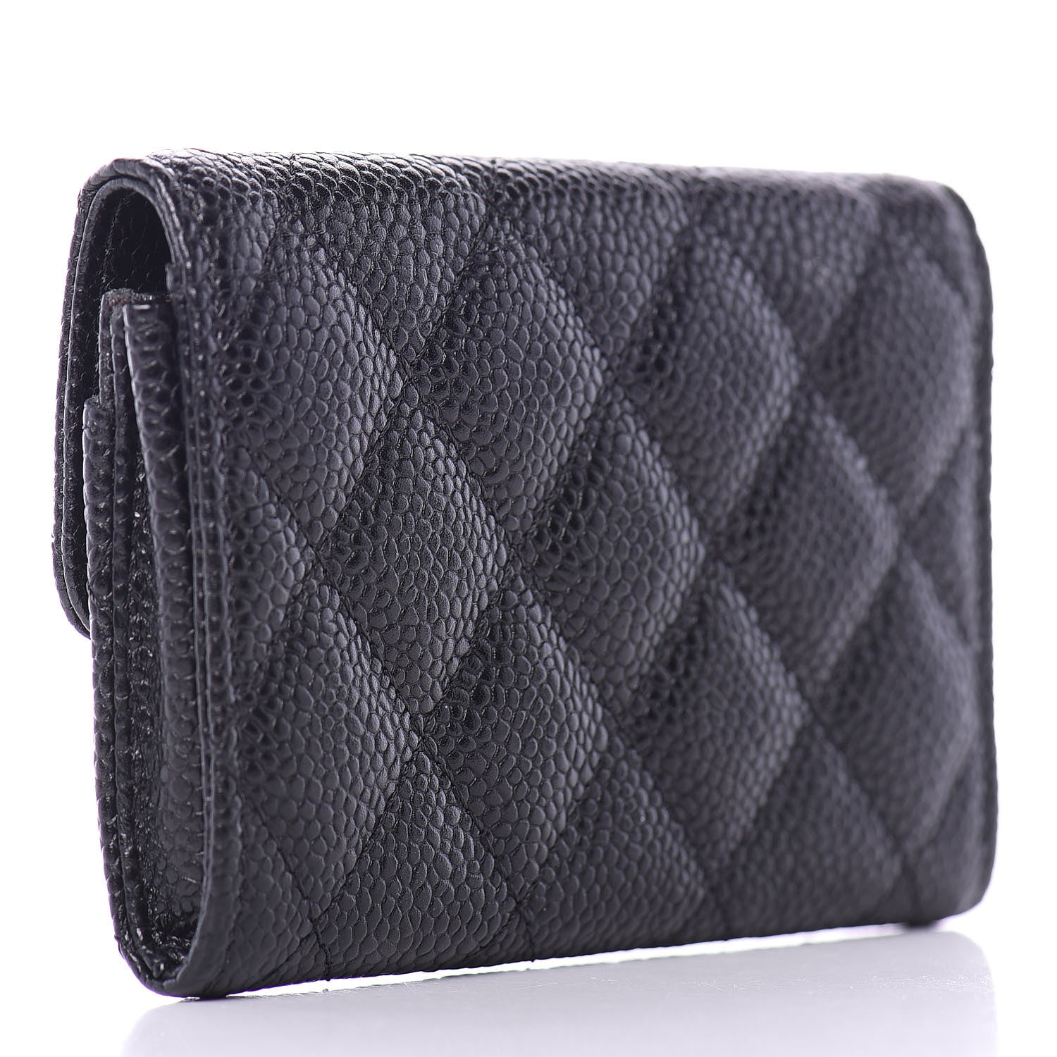 Chanel Caviar Quilted Flap Card Holder Black 3 of 11