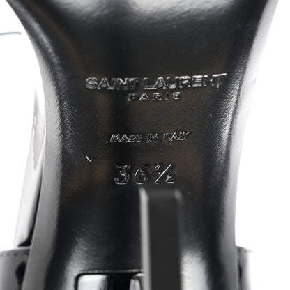 Saint Laurent Patent Calfskin Opyum 110 Sandals 36.5 Black 6 of 9