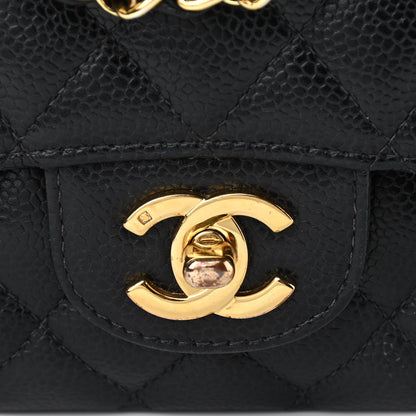 Chanel Caviar Quilted Medium Double Flap Black 12 of 12