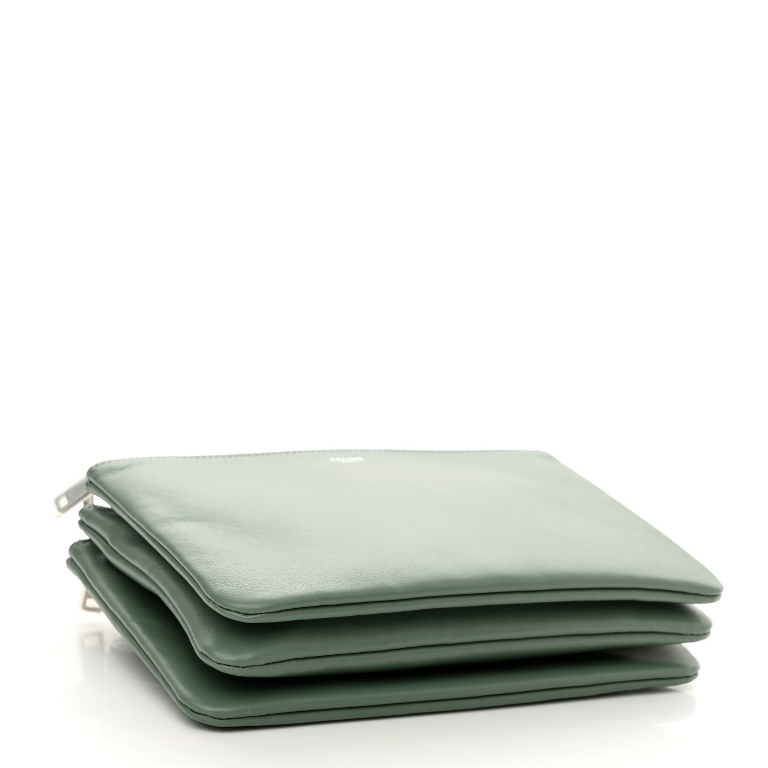 Celine Lambskin Small Trio Crossbody Bag Celadon 4 of 11