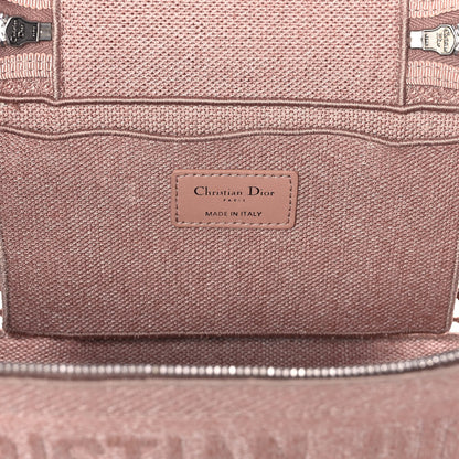 Christian Dior Mesh Embroidered Diortravel Vanity Case Clay 13 of 14