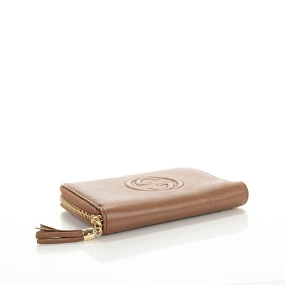 Gucci Calfskin Medium Soho Zip Around Wallet Maple Brown 4 of 7