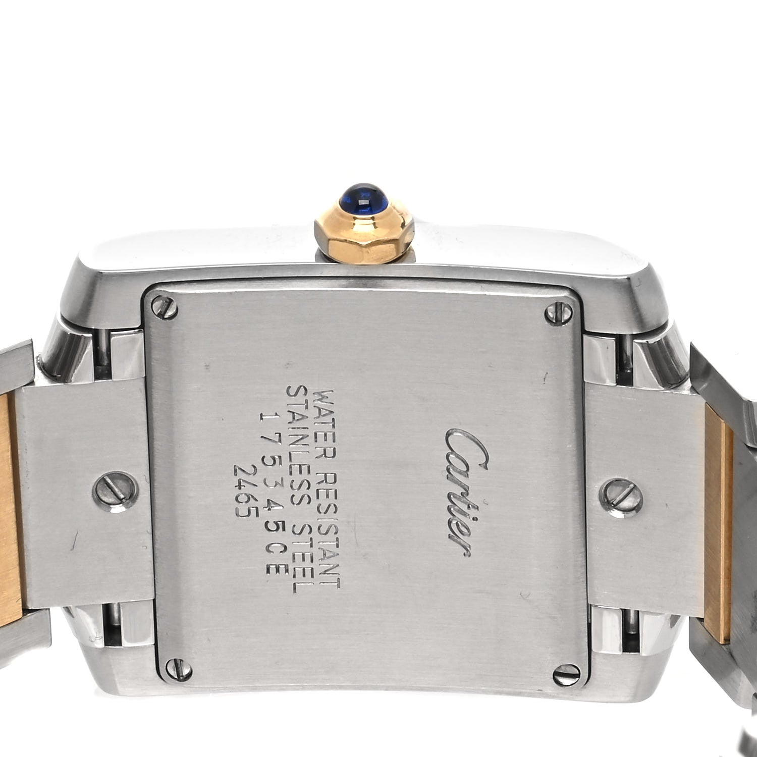 Cartier Stainless Steel 18K Yellow Gold 25mm Tank Francaise Quartz Watch 4 of 4
