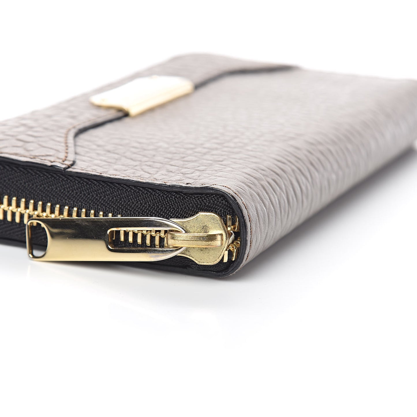 Heritage Grain Zip Around Wallet Pale Taupe