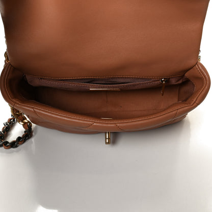 Chanel Lambskin Quilted Medium Chanel 19 Flap Brown 5 of 10