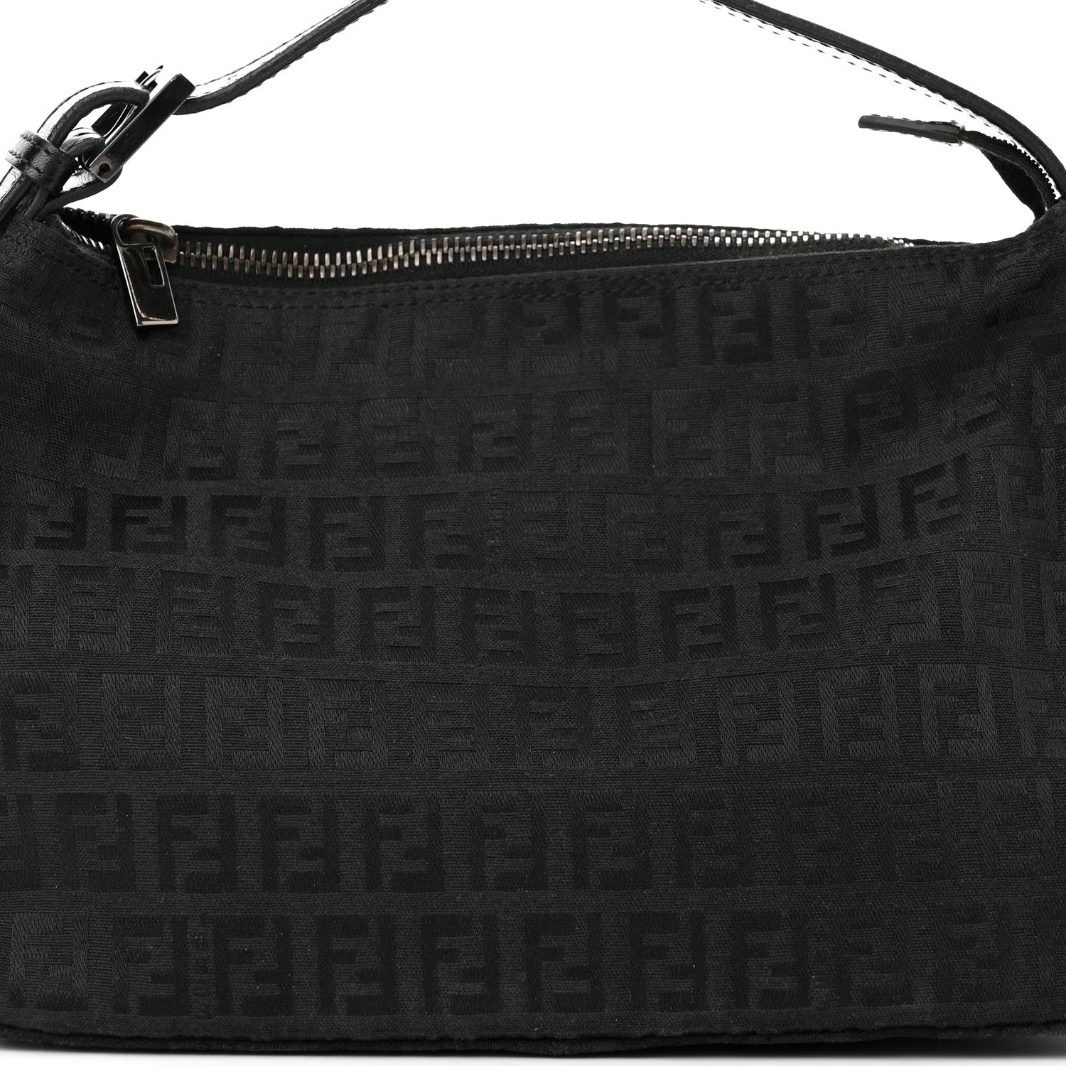 Fendi Zucchino Mini Pochette Black 7 of 9