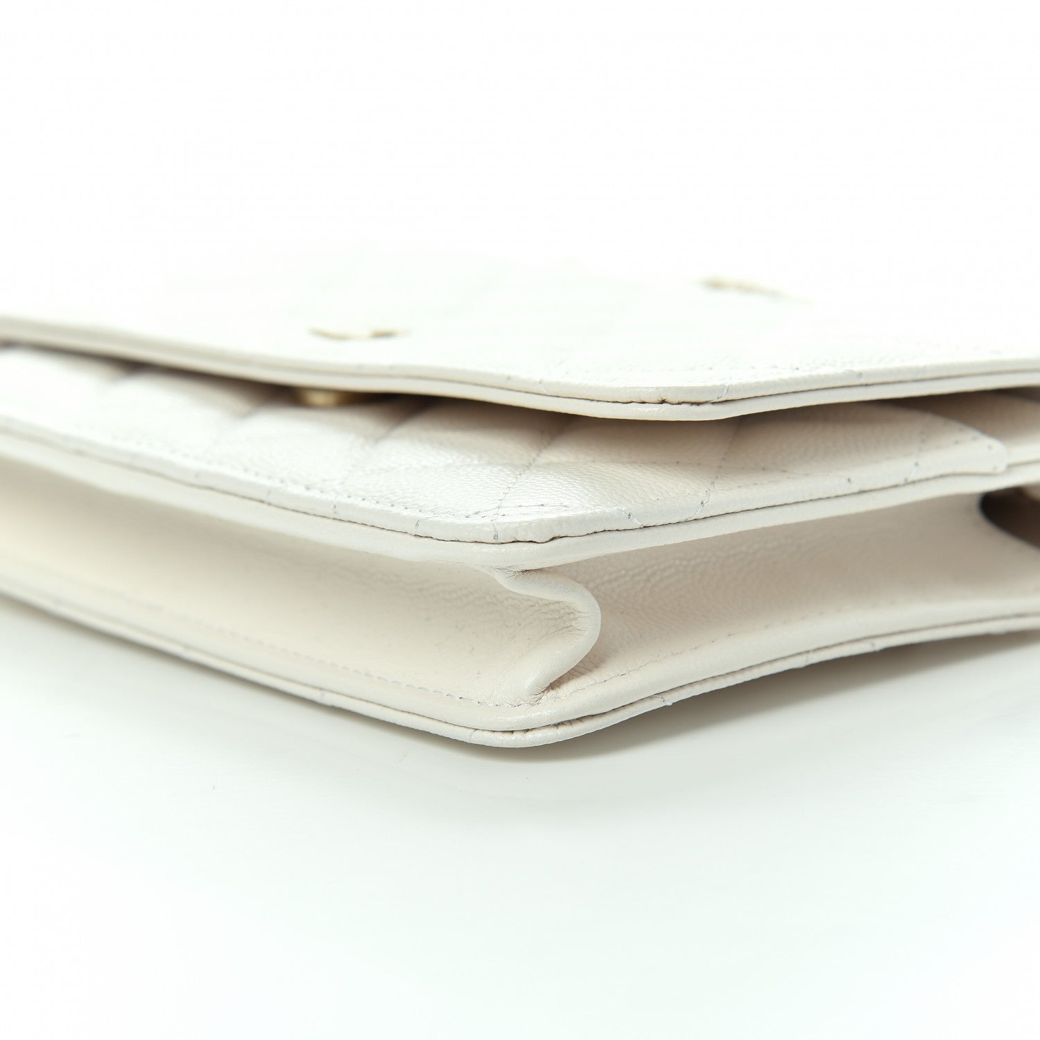 Chanel Caviar Quilted Wallet On Chain WOC White 7 of 11