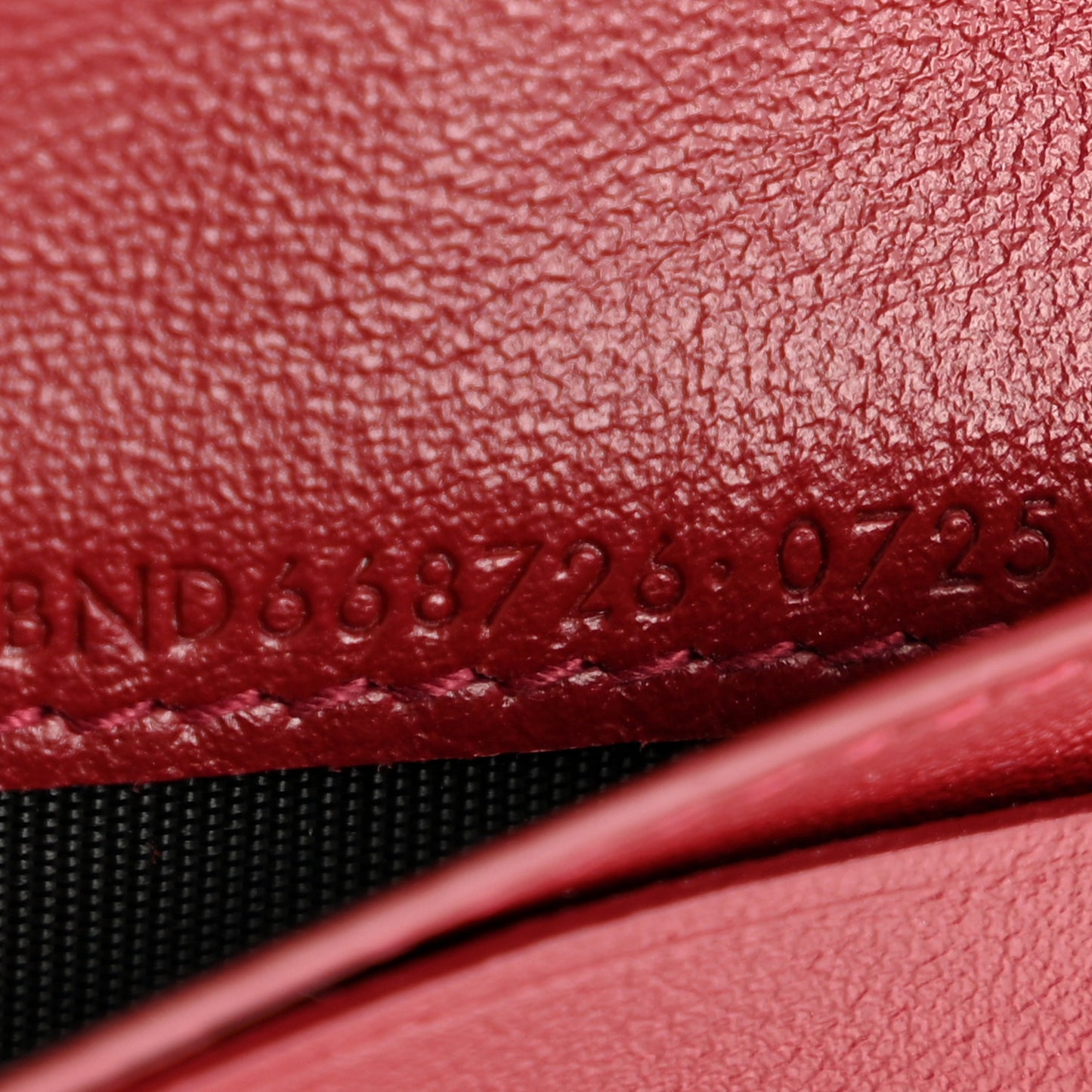 Patent Calfskin Credit Card Wallet Bordeaux