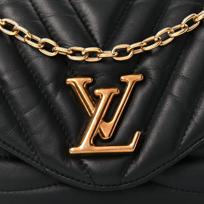 Louis Vuitton Calfskin LV New Wave Chain Bag Black 8 of 11