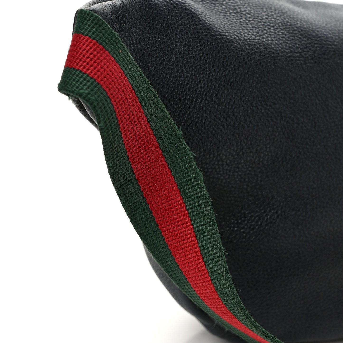 Grained Calfskin Logo Belt Bag Black