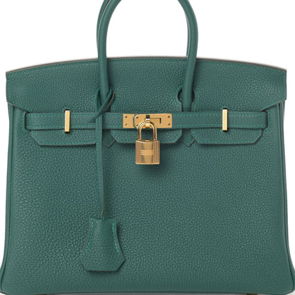 Hermes Togo Birkin 25 Malachite 8 of 11
