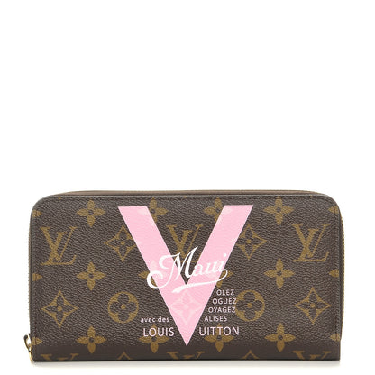 Louis Vuitton Monogram Maui V Zippy Wallet Rose Ballerine 1 of 8
