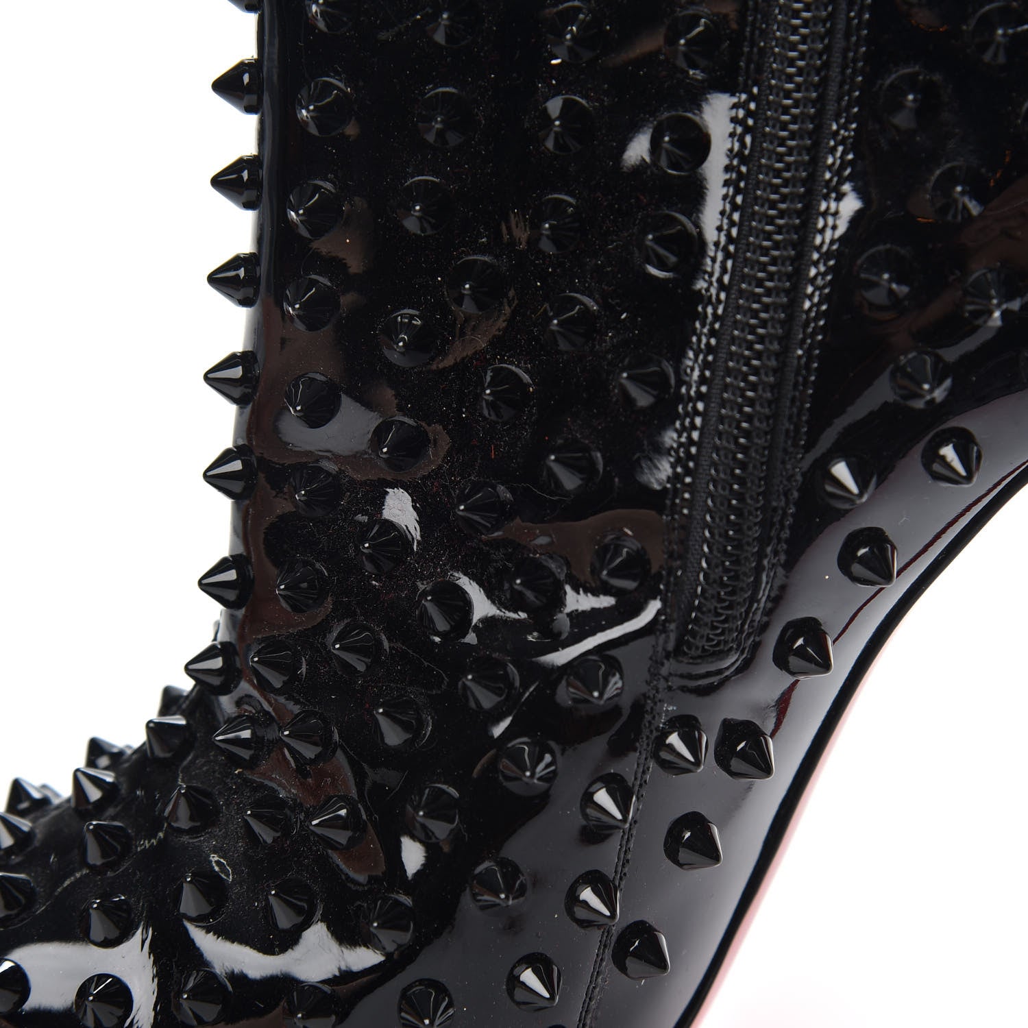 Christian Louboutin Patent Snakilta 120 Booties 37 Black 8 of 8