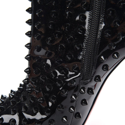 Christian Louboutin Patent Snakilta 120 Booties 37 Black 8 of 8