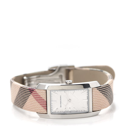 Burberry Stainless Steel Calfskin 20mm Heritage Nova Check Quartz Watch BU9503 2 of 5