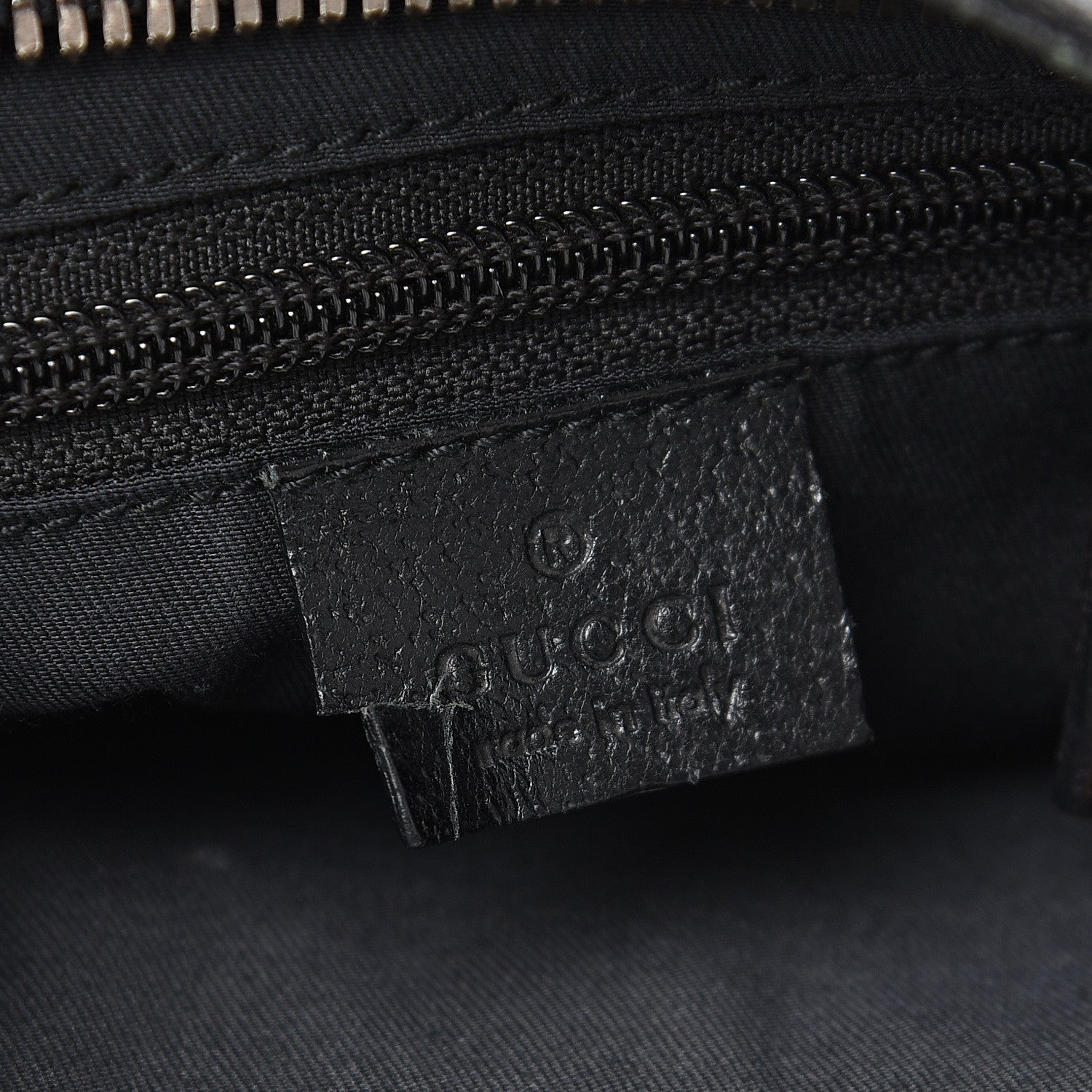 Gucci Monogram Flat Messenger Bag Black 7 of 10