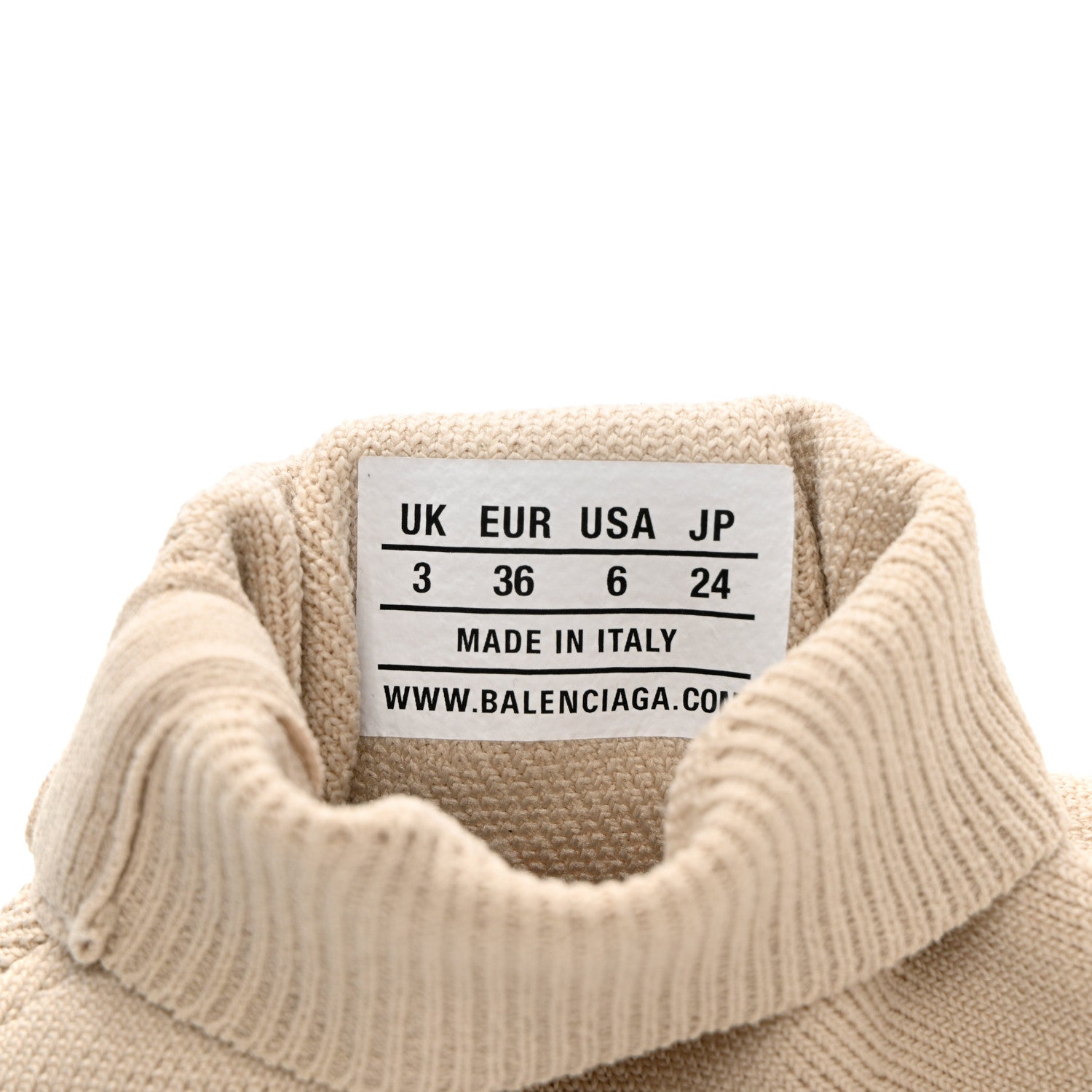 Balenciaga Technical 3D Recycled Knit Bi-Color Womens Speed 2.0 Transparent Sole Sneakers 36 Light Beige White 6 of 11