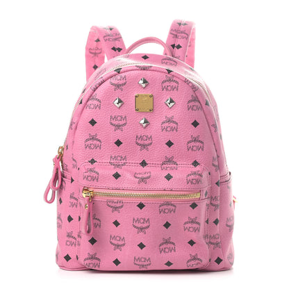 MCM Visetos Small Sprinkle Stud Stark Backpack Pink 1 of 6