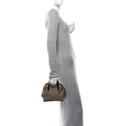 Gucci Monogram Calfskin Large Balthus Cosmetic Pouch Beige Ebony Cocoa 2 of 11