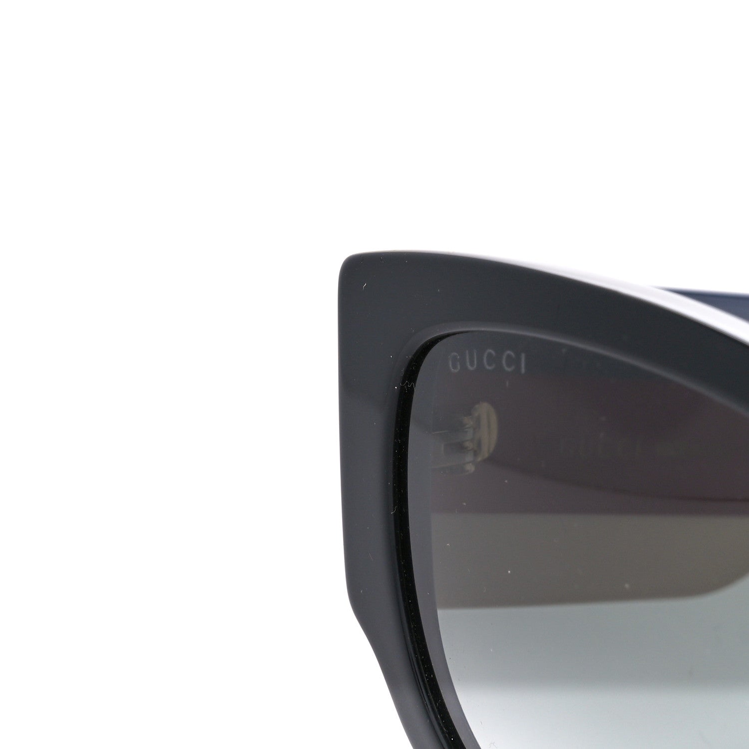 Gucci Acetate Web Oversized Frame Rectangle Sunglasses GG0276S Black Multicolor 8 of 9
