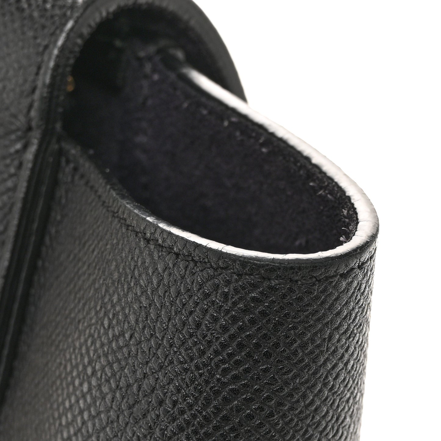 Grained Calfskin Micro Belt Bag Black