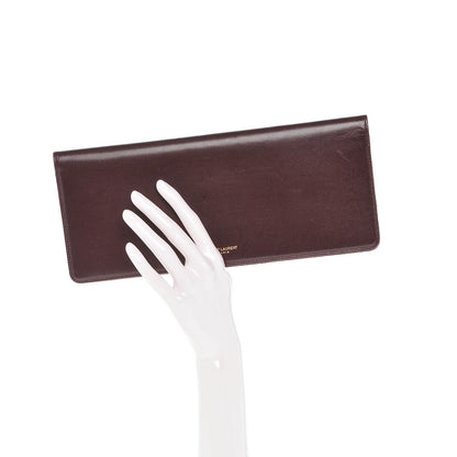 Saint Laurent Smooth Calfskin Long Marquage Document Case Bordeaux 2 of 7