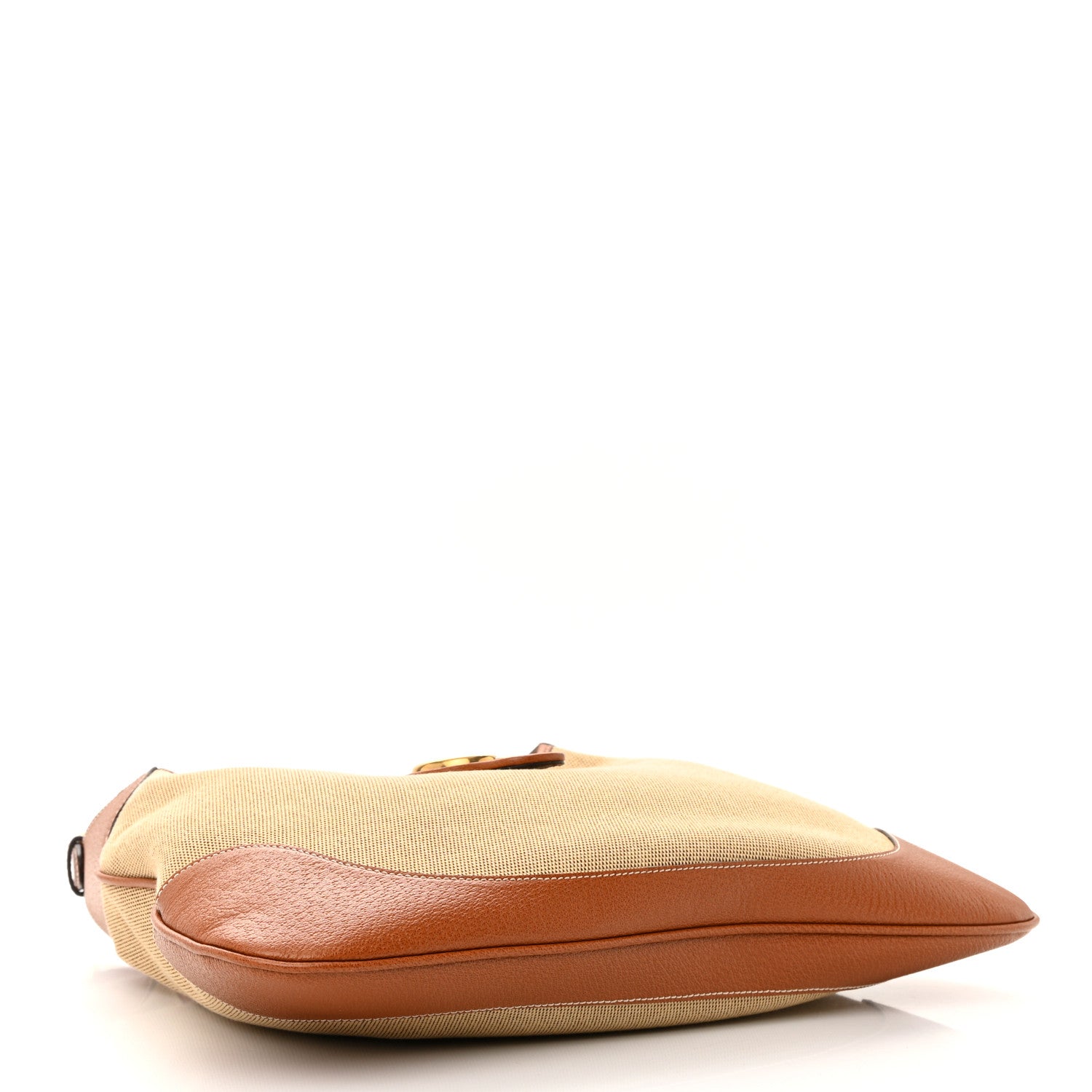 Gucci Canvas Textured Dollar Calfskin Large Aphrodite Shoulder Bag Beige Tan 4 of 12