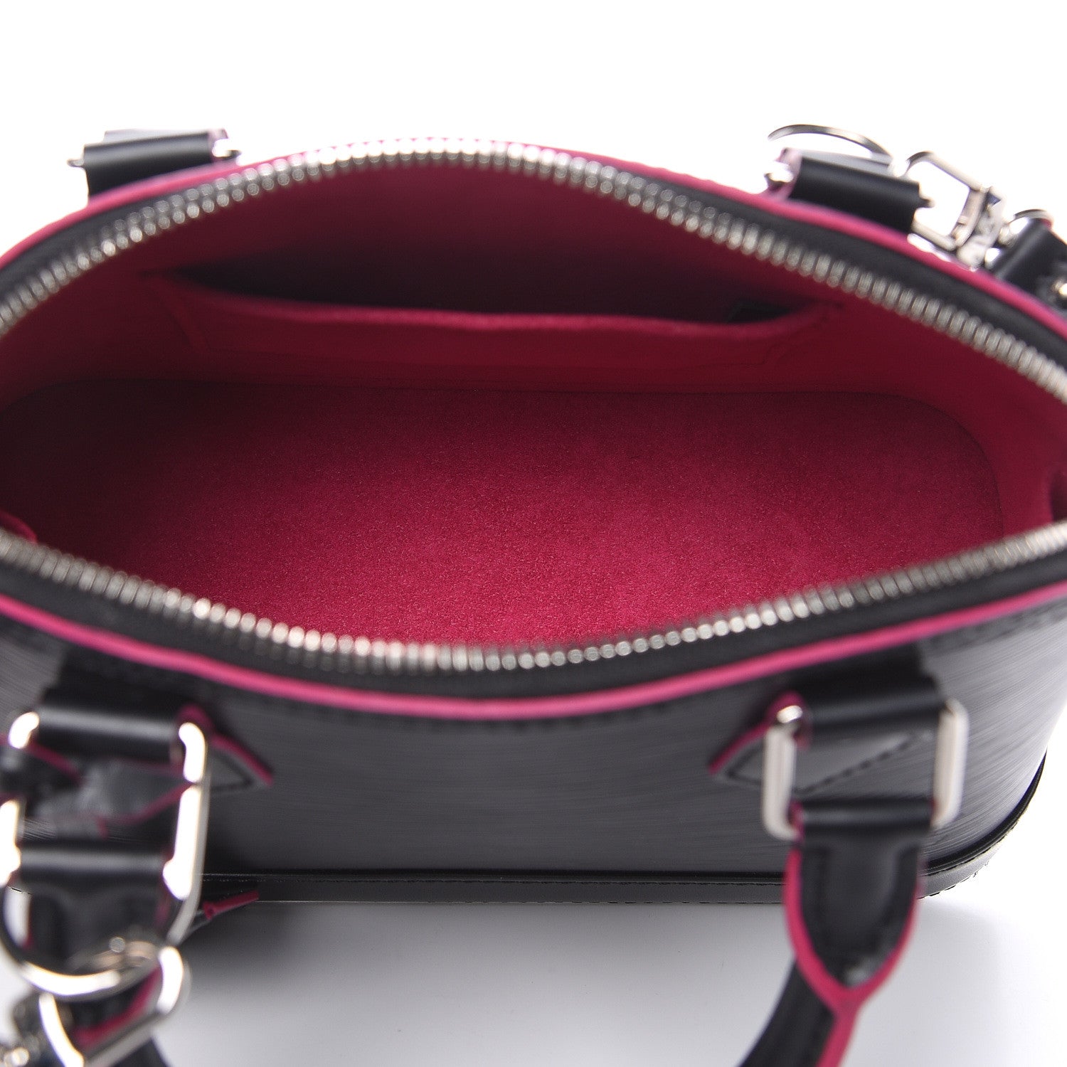 Louis Vuitton Epi Alma BB Black Hot Pink 5 of 10