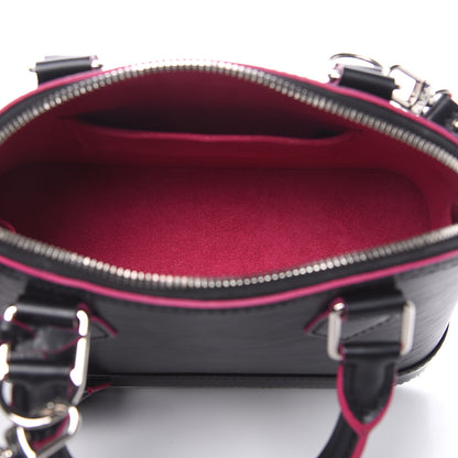 Louis Vuitton Epi Alma BB Black Hot Pink 5 of 10