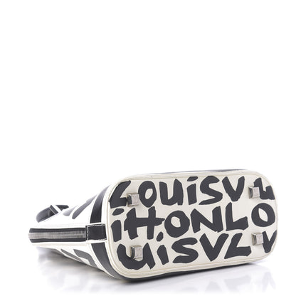 Louis Vuitton Graffiti Alma MM Black 4 of 11