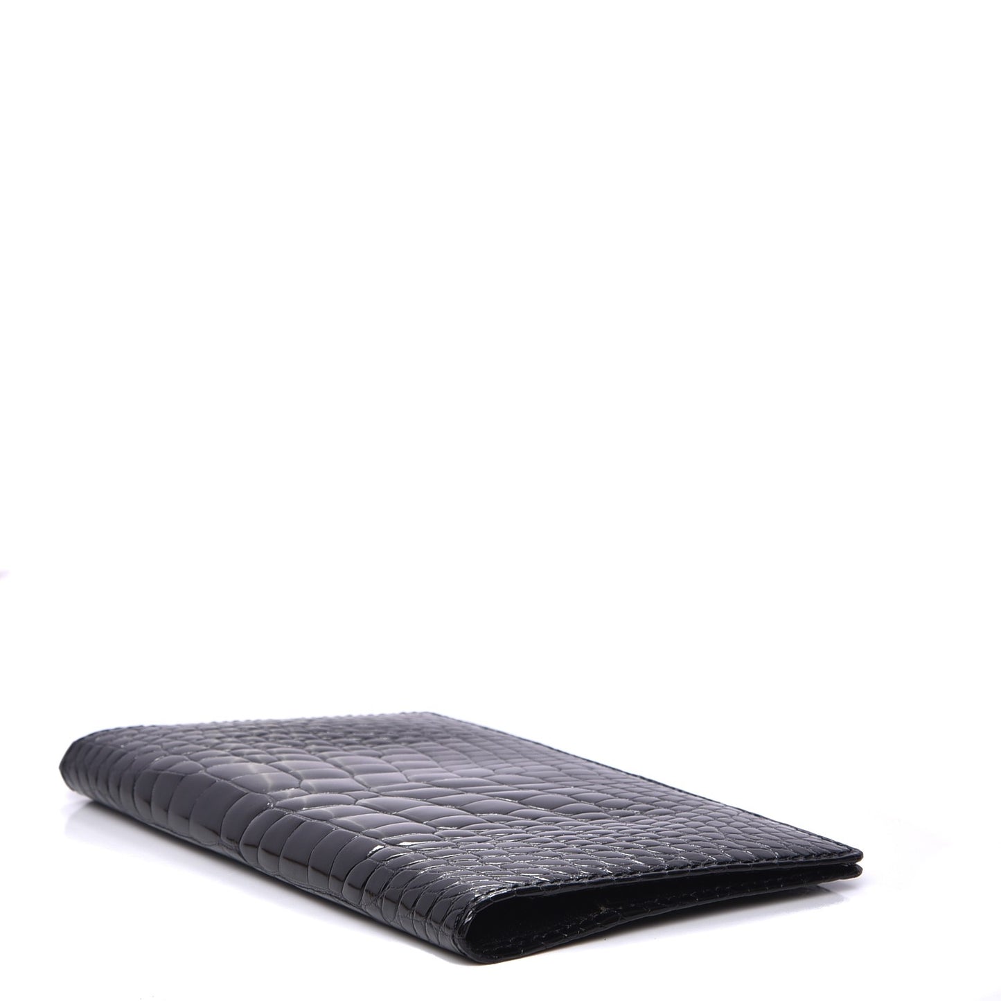 Alligator Checkbook Wallet Black