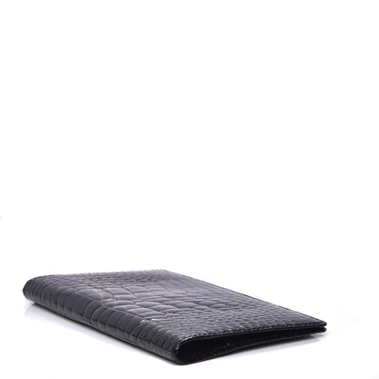 Louis Vuitton Alligator Checkbook Wallet Black 4 of 7