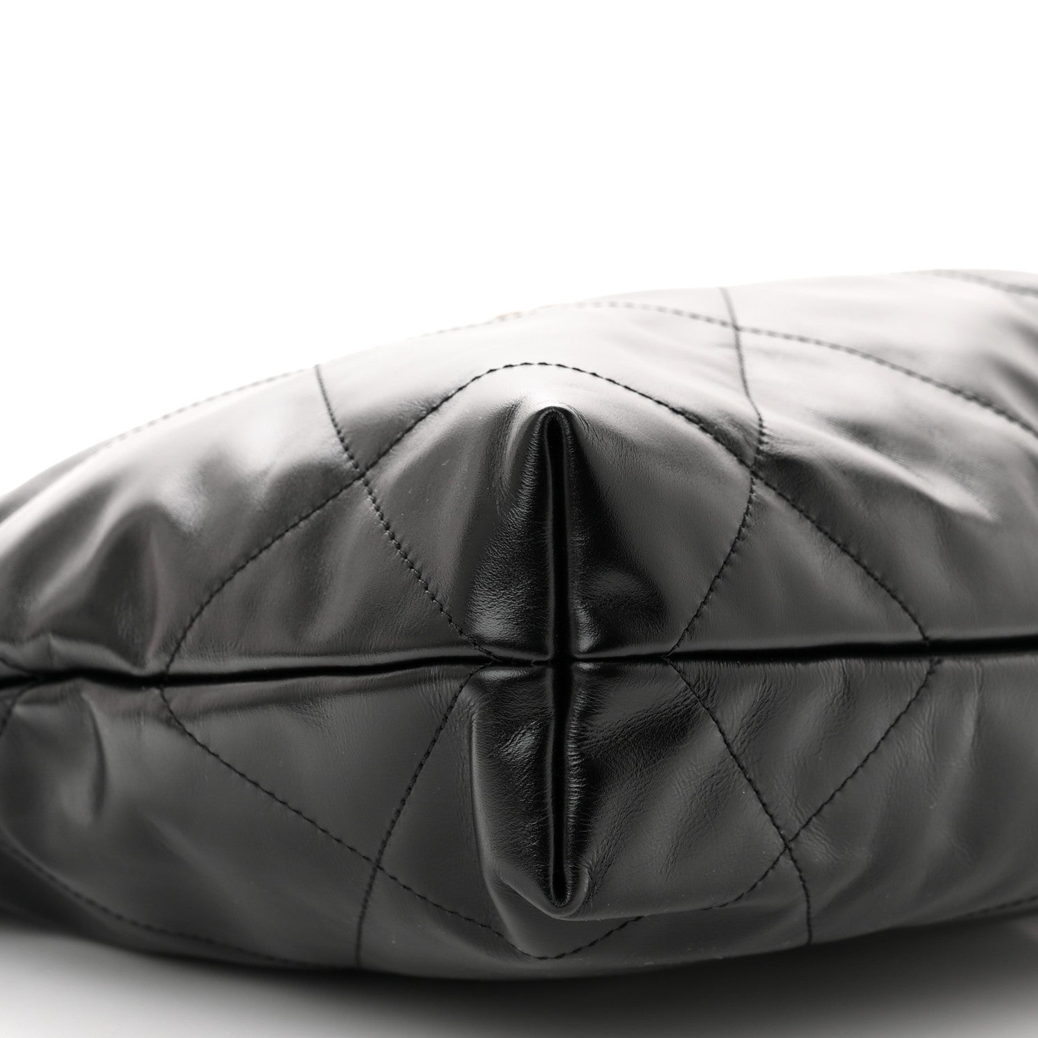 Chanel Shiny Calfskin Quilted Small Chanel 22 Black 10 of 12