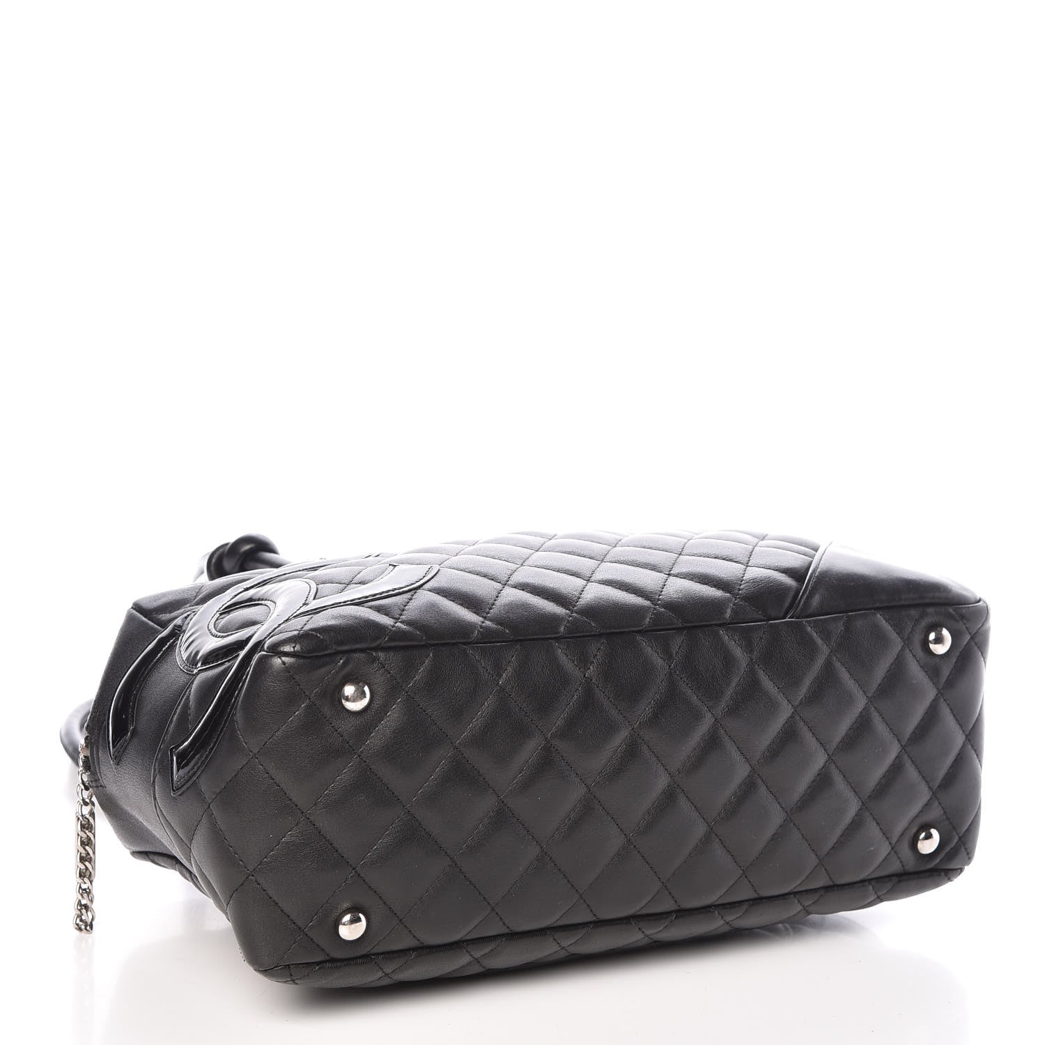 Chanel Calfskin Quilted Large Cambon Bowler Black 4 of 11