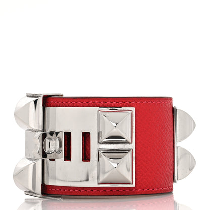 Hermes Epsom Collier de Chien CDC Bracelet S Rouge Casaque 3 of 5