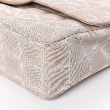Chanel Nylon Medium Travel Flap Light Beige 12 of 16