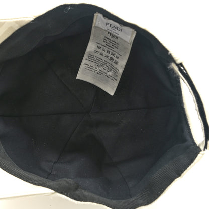 Fendi Canvas FF Baseball Hat White 7 of 9