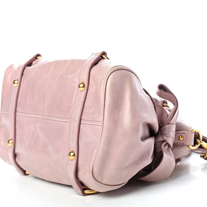 Miu Miu Vitello Lux Mini Bow Bag Cipria 8 of 8