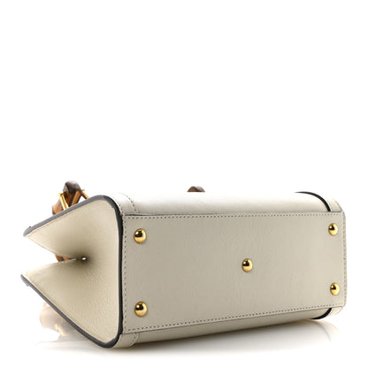 Gucci Wonka Grain Calfskin Mini Diana Tote Bag Mystic White 4 of 13