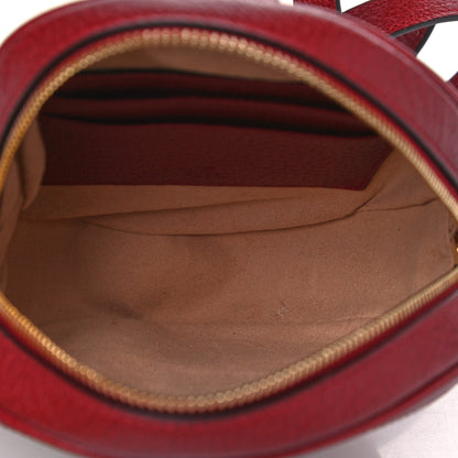 Gucci GG Supreme Monogram Web Flora Mini Ophidia Round Backpack Red 4 of 4