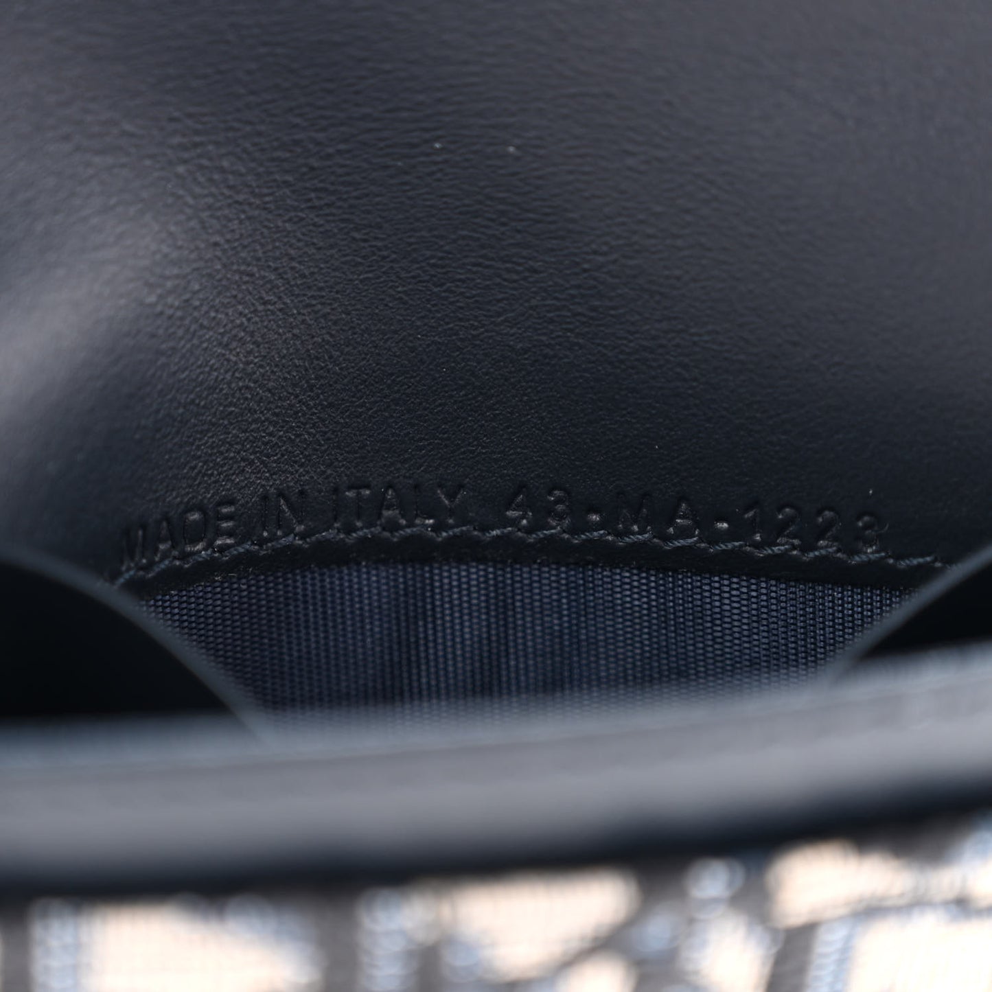 Oblique Saddle Card Holder Blue