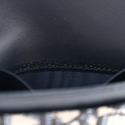 Christian Dior Oblique Saddle Card Holder Blue 7 of 10