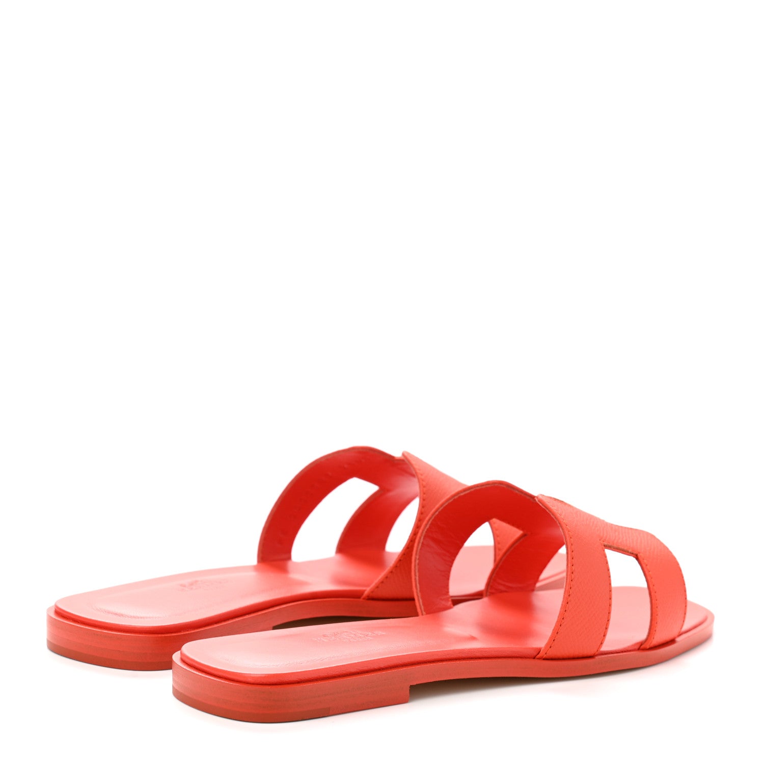 Hermes Epsom Oran Sandals 38 Orange Poppy 4 of 9